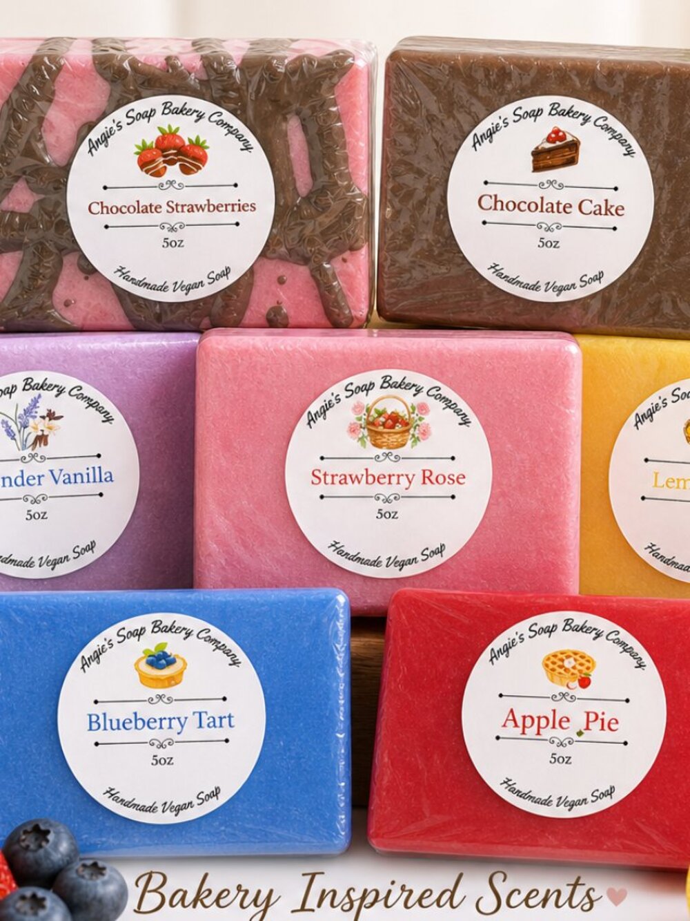 Glycerin Soap Bars | Jojoba & Shea Butter Soap| Handmade Vegan Soap | 5oz |